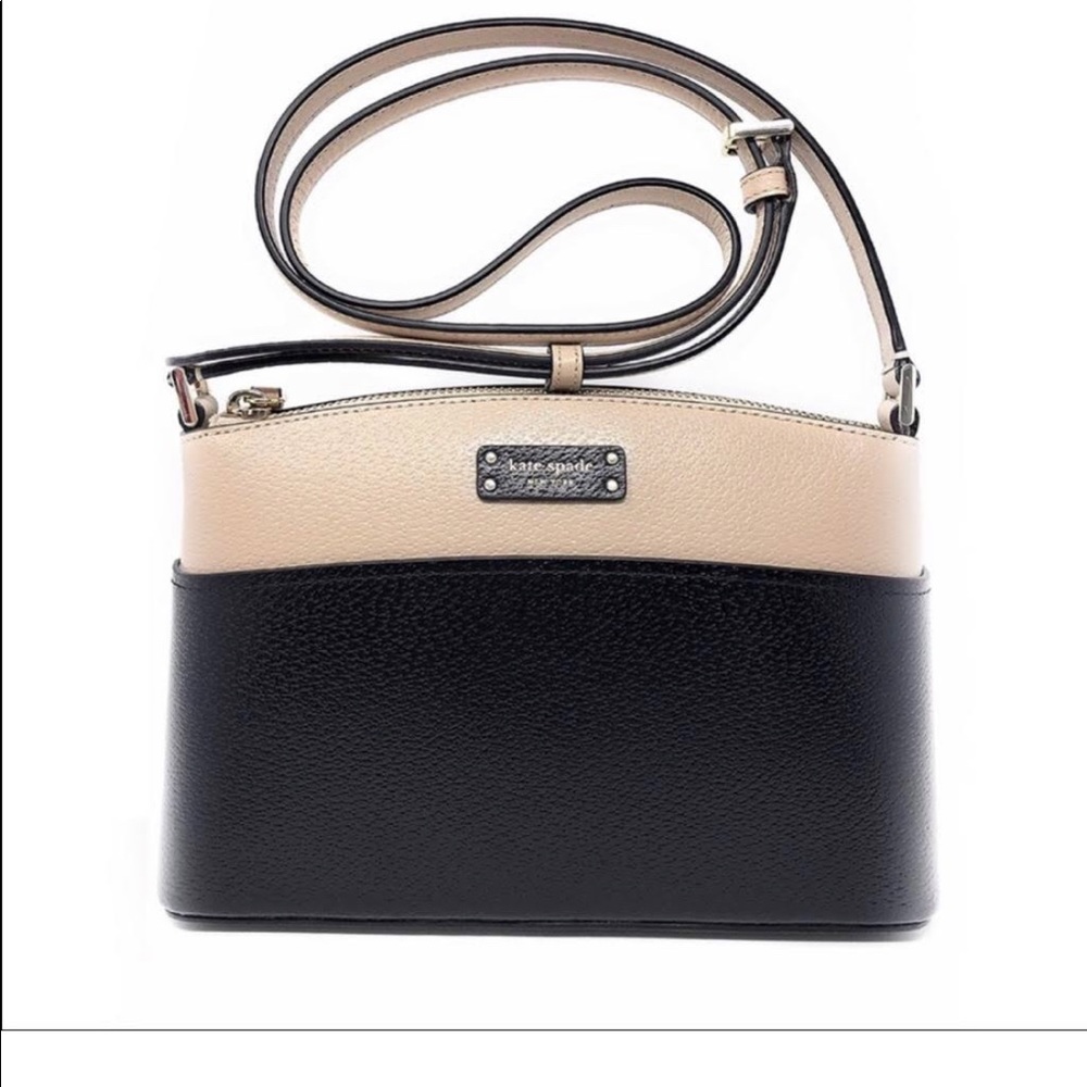 NWT Kate spade Jeanne Crossbody warm beige/black